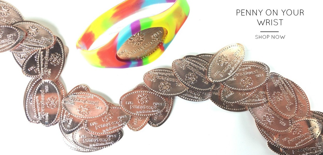 Pennybandz pressed pennies elongated coins wristband