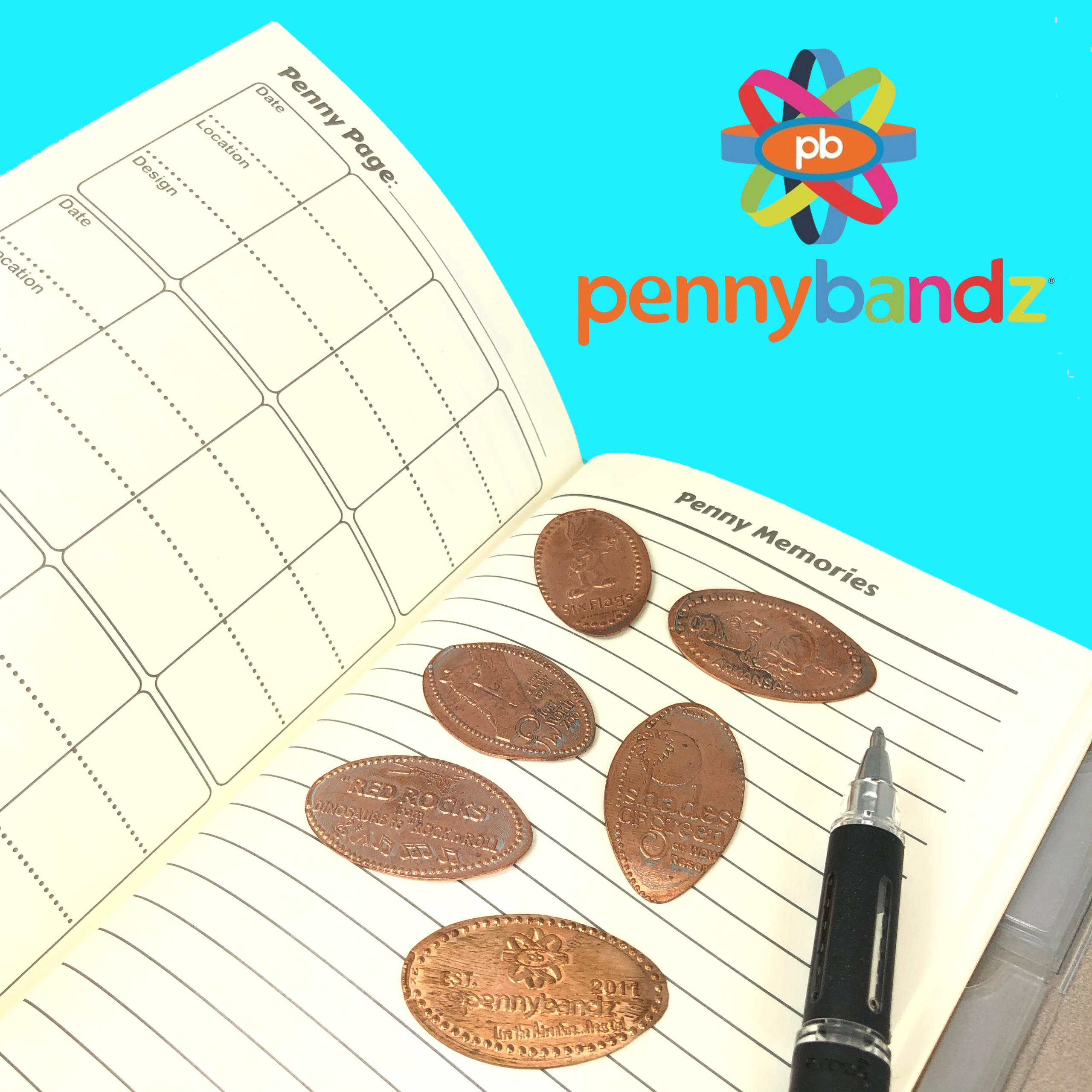 The Penny Journal by Pennybandz is the the Ultimate pressed penny